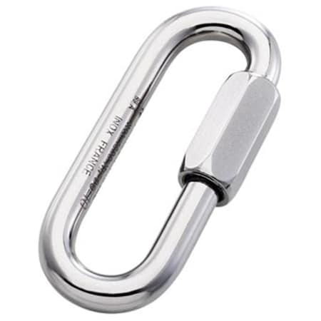 Maillon Rapide Steel Quick Link Long Stainless Plated, 7 mm. 119353